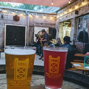 Blues and brews or kombucha