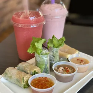 Rolls for days &amp; strawberry smoothies, without milk &amp; with milk