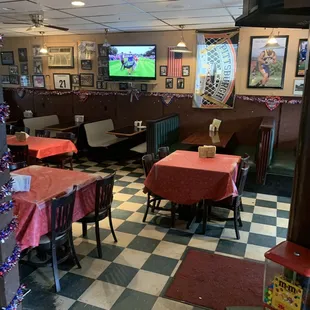 the interior of a restaurant