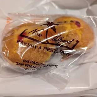 Coconut tart, two pack