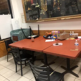 Not really set up for dining in