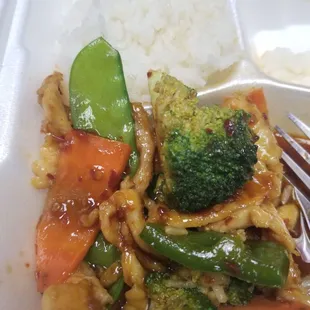 Hunan Chicken Lunch Special