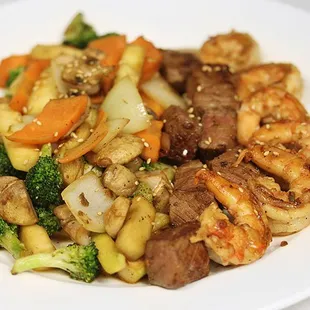 Hibachi steak and shrimp