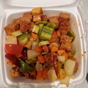 This is the quantity left AFTER I finished dinner.