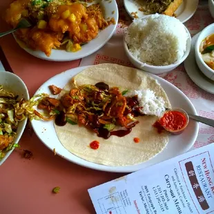 Best ever Moo Shu think Chinese Burrito roll n eat,, you go now