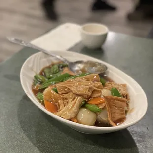 Bok choy with bean curd