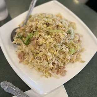 Salty fish fried rice with chicken