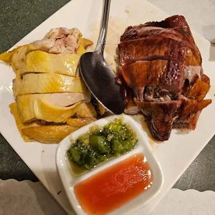 Half half chicken( forgot the name)