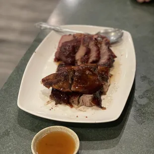 BBQ set - roasted duck and char siu/bbq pork