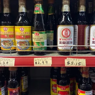 Various soy sauces