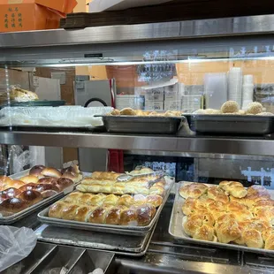 3 Cocktail buns for $2.10 large green onion bread for $2.50