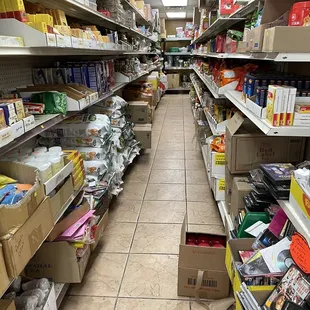 the aisles of a grocery store