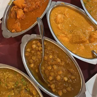 Chana Masala Basmati Rice Bengan Bharta Chicken Korma