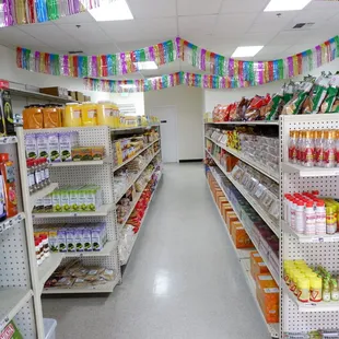 a supermarket aisle