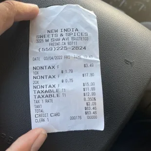 Thats my recipet please recpect the customar make good food they charge me 64 dollers and his food look like this