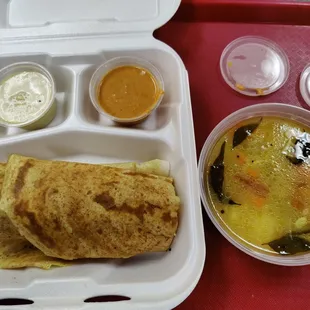 Masala Dosa $6.99