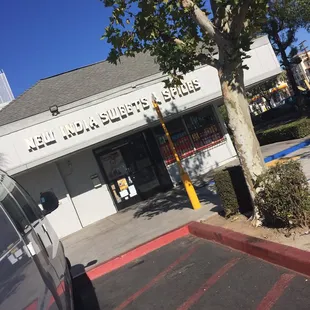 Front of store