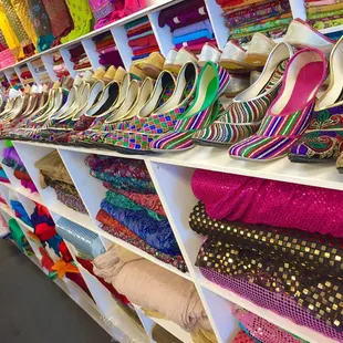 Gorgeous shoes and fabric selections