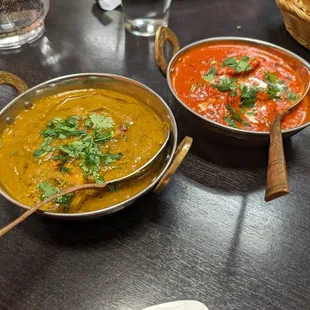 Chicken Tika Masala and Shrimp Curry!