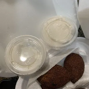 Their garlic is The BEST! Fried kibbie the best I've had! 6 to an order for $9.