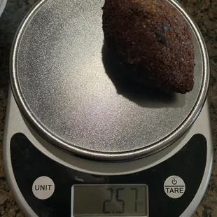 6 fried kibbie to an order $9. Best fried kibbie EVER!! Each one is HUGE- 2.5oz each.