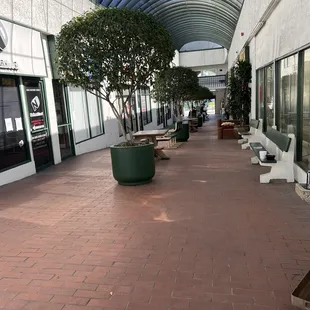 Empty plaza.