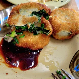 47. Fry Leek Cakes
