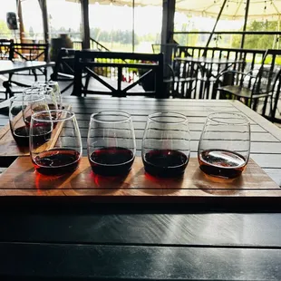 Wine flight, sweets