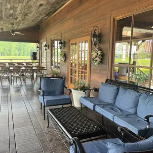 Outdoor covered seating