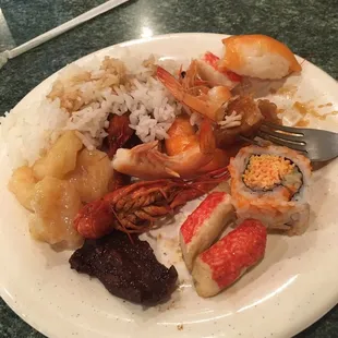 Buffet selection.