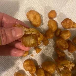 Chicken is so dry, almost all breading