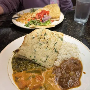 Various buffet items