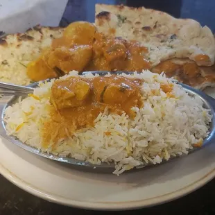 Curry Chicken with rice (level 8 spices).