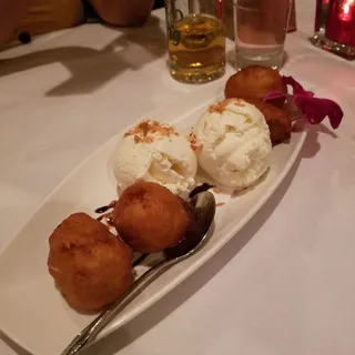Fried Banana with Ice Cream