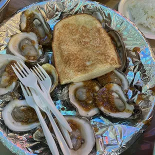 Grilled Oyster with Garlic Butter