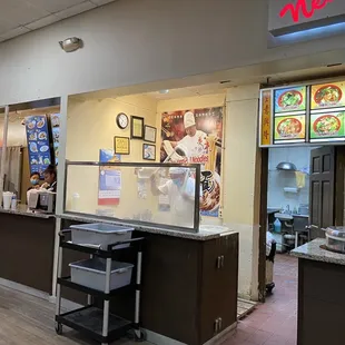 the inside of a restaurant