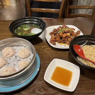 Soup Dumplings, Szechwan Chicken, and A1 Noodles on the Side !