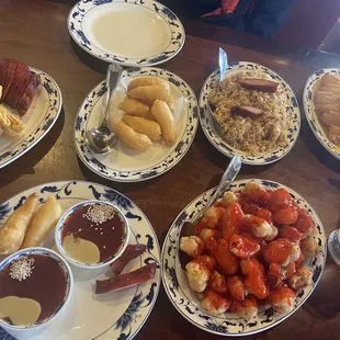 food, donuts, dough desserts