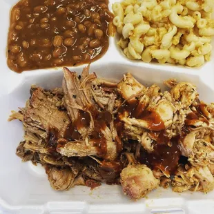 Pull ork and chicken plate