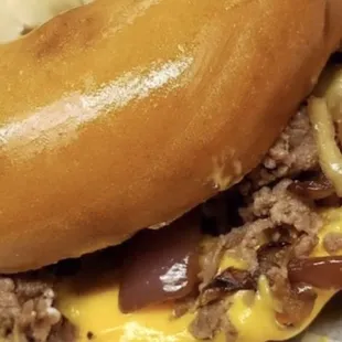 Bagel Steak &amp; Cheese