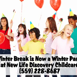 Winter break fun programs for the school age children