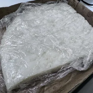 Large chunk of rice cake leftover