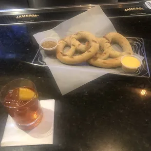 Old Fashioned Chicago With The House Made Pretzels