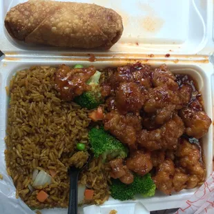 General Tso&apos;s Lunch Special  (Enough food for 2!)