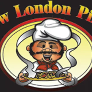a chef holding a plate of pizza