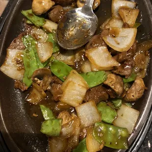 Beef Sizzling Black Pepper Filet Mignon Cube- extremely salty