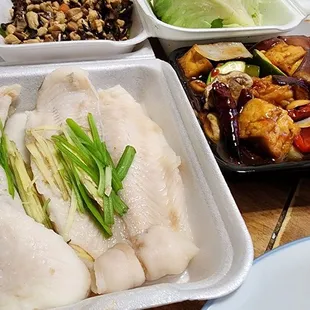 Steamed fish fillet
