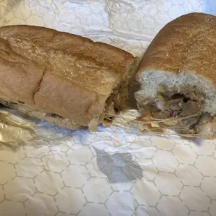 Mushroom Chicken Cheesesteak
