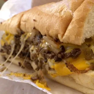 Philly cheesesteak...I think this was even their small--fed me for at least two days