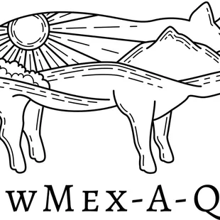 ows a black and white drawing of a cow